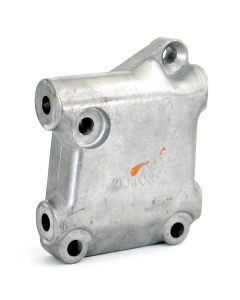 Lower radiator bracket (12A361) alloy mounting block.