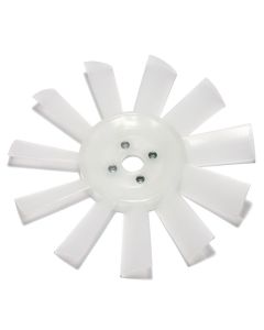 11 Blade Plastic Fan - White 