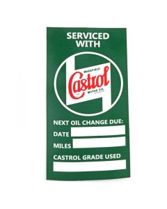 CASSTR701 Mini Castrol Classic A-Post Service Sticker