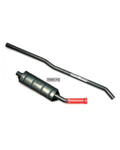 CLS005A Maniflow 2" large bore side exit single-box exhaust system for Mini.