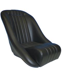 COBSFX050 Cobra classic bucket seat finished in black vinyl, perfect for your Mini or other classic vehicles.
