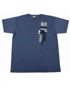 Paddy Hopkirk Monte Carlo Celebration T Shirt in Heather Navy