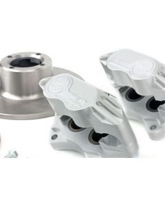 Cooper 8.4" Std 4 pot Alloy Caliper Brake Conversion Road Kit - in Silver