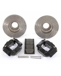 Mini 4 pot black alloy caliper brake kit