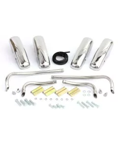 Overider and Corner Bar Front and Rear Kit in Stainless Steel for Classic Mini