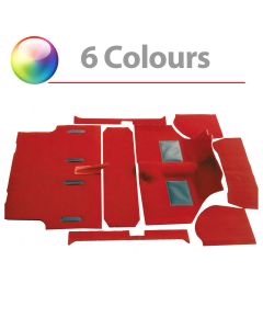 CK962 Moulded carpet set for Mini saloon models '73 onwards, available in 9 colours
