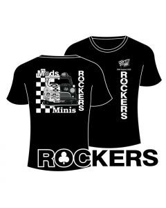 Rockers Black Tshirt - Mods and Rockers Mini design - IMM2025 