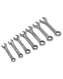 S01190 - Sealey 7pc Stubby Combination Spanner Set 