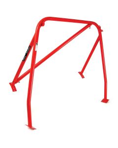 RED - LHD detachable diagonal Rear Roll Cage