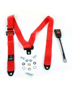 SEC300/30/RED Mini Securon Front Static Seat Belt - Red
