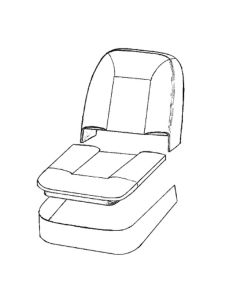 Front Seat Base & Squab Foam Cushion Set - Mini 1275GT 69-75