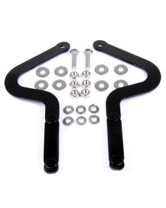 Pair of powder coated bonnet hinges for Classic Mini 