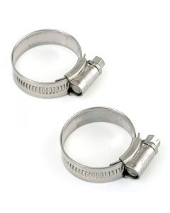 Stainless Steel Hose Clips - 2 pack