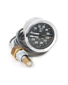 Smiths Dual Oil Pressure/Water Temperature Gauge - Black face with Black Ring 