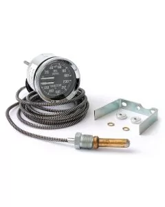 Smiths Dual Oil Pressure/Water Temperature Gauge - Black face with Chrome Ring