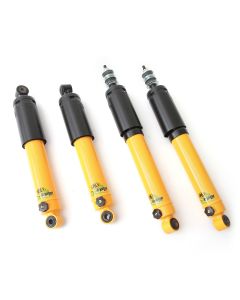 SPANGM11KITY Spax yellow adjustable Mini lowered front and rear shock absorbers set of 4 