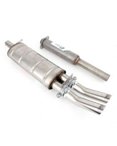 Maniflow Stainless Steel Exhaust System - Twin Box Centre Exit - DTM Tailpipes - Cat