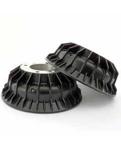 Superfin Alloy Mini Brake Drums - Black Edition