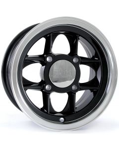 5 x 10 Mamba Alloy Wheel - Black with Polished Rim