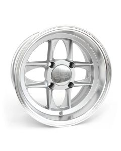 6 x 12 Mamba Wheel - Silver/Polished rim