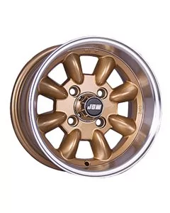 6 x 12 Minilight Wheel - Gold/Polished Rim