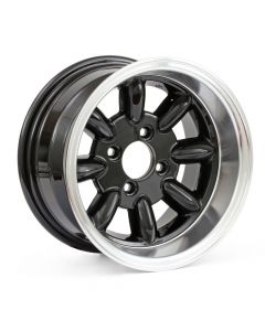 7 x 13 Minilight Wheel - Black/Polished Rim