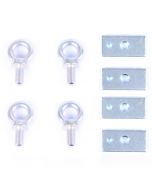 Set of 4 Harness Eye Bolts with Plates for Classic Mini