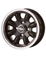 5.5 x 12 Superlight Wheel - Black/Polished Rim
