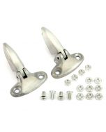 BMB36002/3 Pair of Mini boot lid hinges, finished in bare metal perfect for painting. Non Genuine (HMP441031)