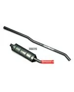 CLS005A Maniflow 2" large bore side exit single-box exhaust system for Mini.