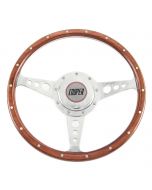 Cooper Wood Steering Wheel with Horn for classic Mini