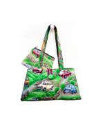 Cotton Green Handbag and purse combo with Classic Mini design