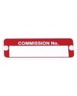 Commission No. Engine Plate 