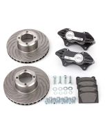 Cooper 7.9" Vented 4 pot Alloy Caliper Brake Conversion Road Kit in Black