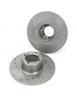 21A2612D/G X-drilled & grooved 8.4" Mini brake discs, pair