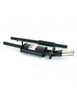Sportex Centre Exit Twin Silencer Exhaust System - Oval Boxster style Tailpipe 