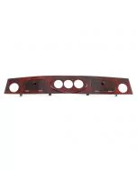 Burr Walnut 3 Rover Clock Centre Dashboard - Chrome Rings 