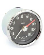 SMIRVC1004-00CA Smiths Classic 10000RPM Rev Counter with 80mm black face and chrome bezel.
