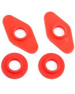 SPDSP668A Mini front subframe poly top washer & bush kit red  1