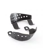 WRRP019B Works replica front brake hose protector brackets pair - black
