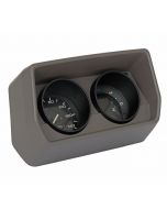 Classic Mini 140kph Black Face Twin Gauge Set