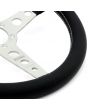MOMO Prototipo steering wheel - Black with Silver sticthing and spokes 