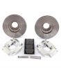 Silver 8.4'' Mini Sport Vented Brake Kit with Alloy Brake Calipers