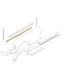 MCR21.14.02.04 RH Side Window Channel Lower Support Mini Traveller
