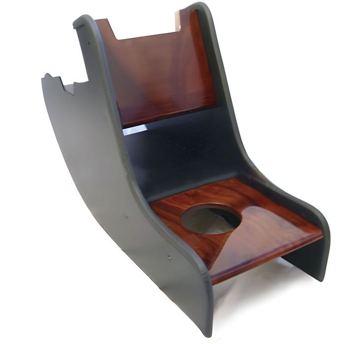 Burr Walnut Centre Console - LHD