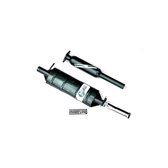 LST004BC Maniflow 1 7/8" Twin Box Carb Cat Back Centre Exit Mini System