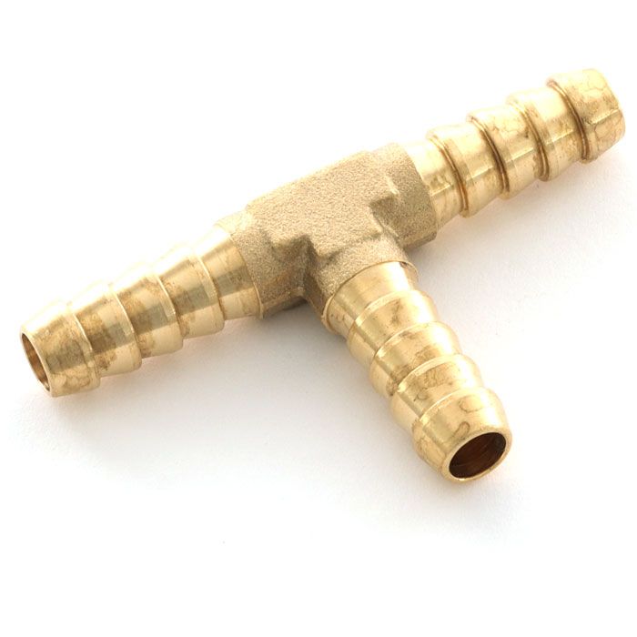 6mm fuel hose T piece in brass for classic Mini