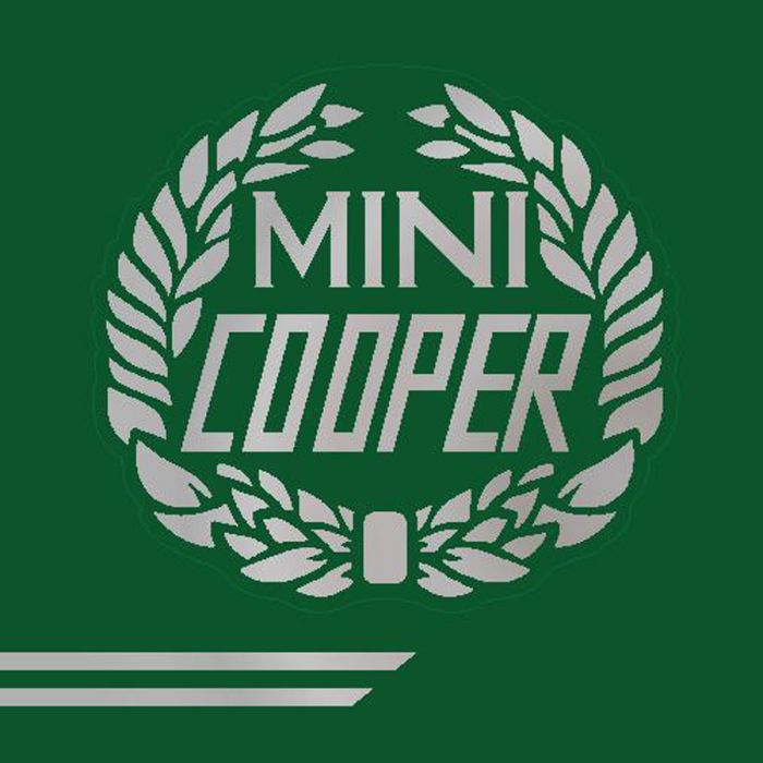 John Cooper Styling Kit - Laurels & Side Stripes - Silver