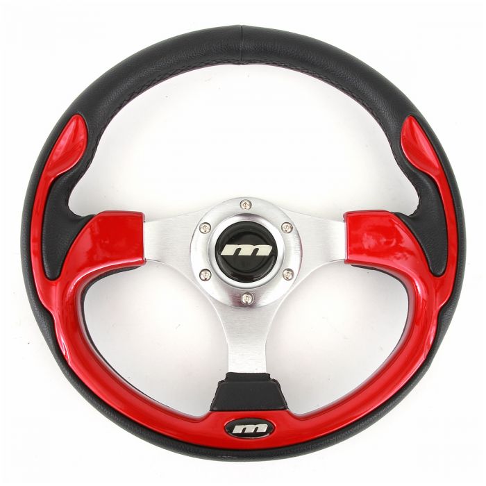Mountney Sport Mini Steering Wheel - Red Inset