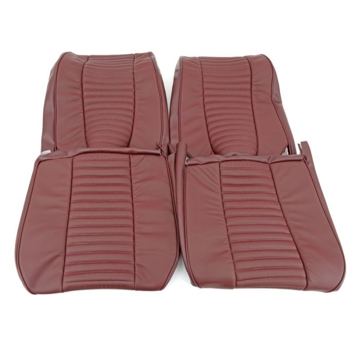 Maroon - Front Seat Covers - Pair - Elf & Hornet MK3 - Leather 